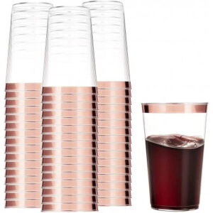 Verre cristal liseré or 25CL (10pièces)