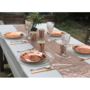 Assiette ROSE GOLD les 6 pièces